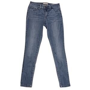 Jessica Simpson Kiss Me Super Skinny Low-Rise Jeans Size 4 25Wx28L Faded Blue